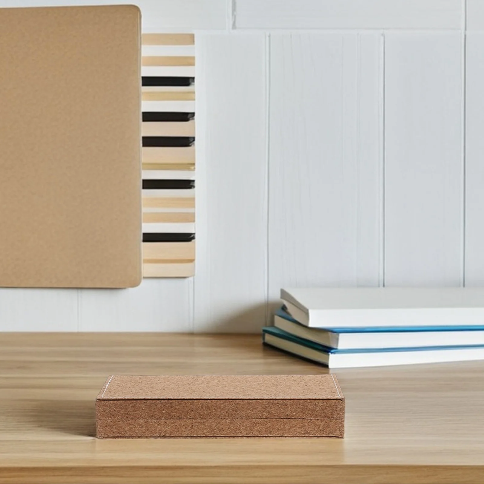 

Premium Cork Pen Box for Adults Stylish Pen Storage Organizer Ideal for Business Presentations and Formal Occasions Wood-Like