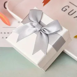 4pcs-Gift Box - Bow Small Jewelry Box Ring, Earrings, and Necklace Storage Box