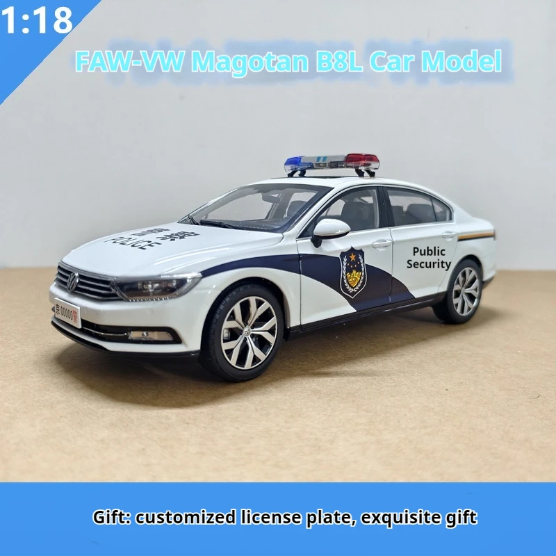 

Оригинальная модель полицейского автомобиля Volkswagen Magotan B8L в масштабе 1:18, литая металлическая реплика для коллекционеров и любителей демонстрации автомобилей