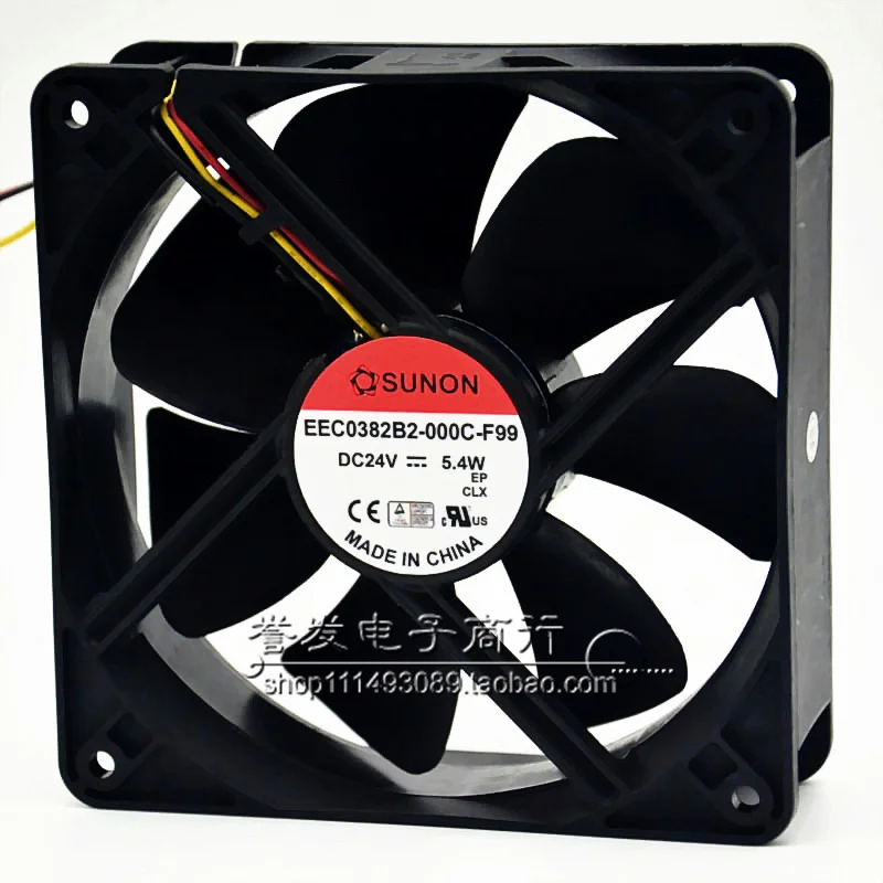 BARU ASLI EEC0382B2-000C-F99 24V 12038 120x120x38mm KIPAS PENDINGIN RADIATOR