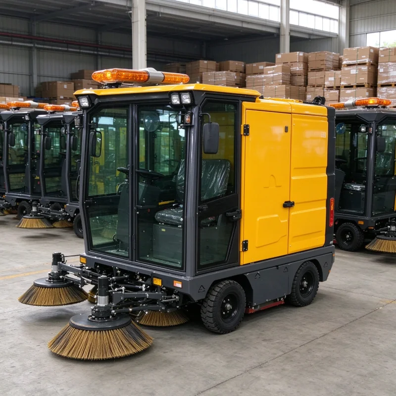 Manual Hand Push Floor Sweeper Mechanical Broom Sweeping Equipment for Garden Farm Sidewalk Light Dust Cleaning No Power