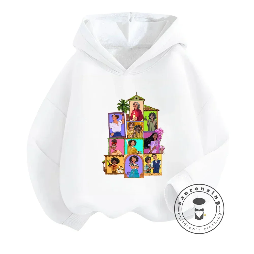 Disney Comfy Encanto Boys Girls Hoodies Decked with Nostalgic Film Characters - Chilly Morning Staples with a Sprinkle of Magic