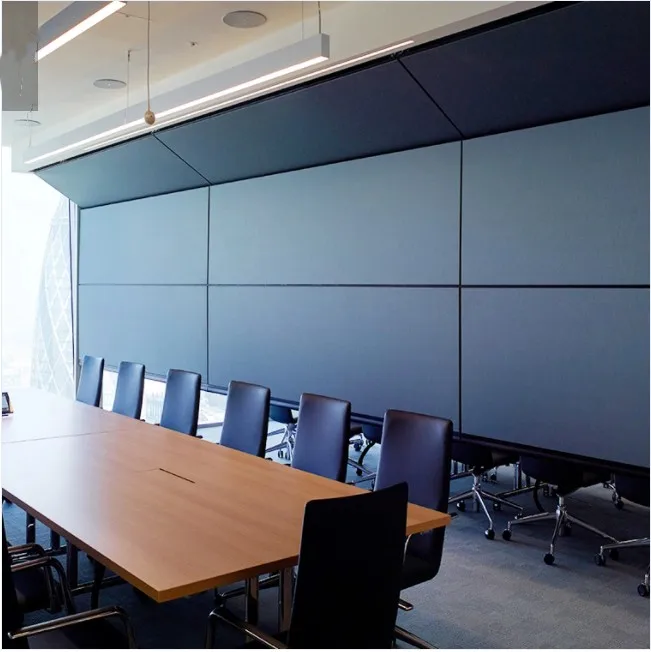 Retractable Vertical Lift Folding Partition Walls For Convention Centers Home Office Hospital-Motorized Operable Modern