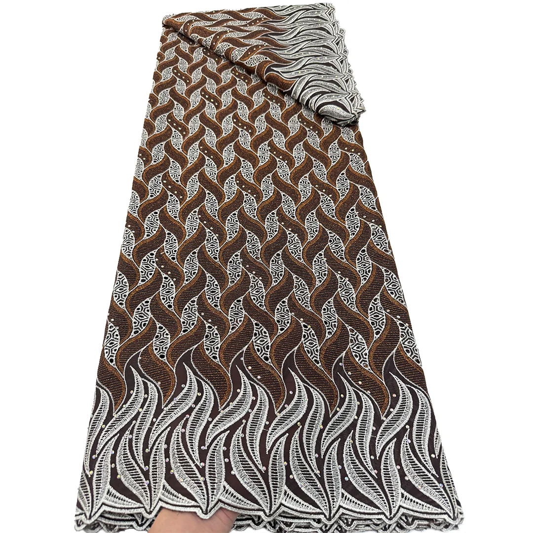 

Swiss Voile Lace Fabric Cotton Embroidery Lace High Quality African Lace Fabric Lafaya Fabric Nigerian Scarf For Dress Sewing