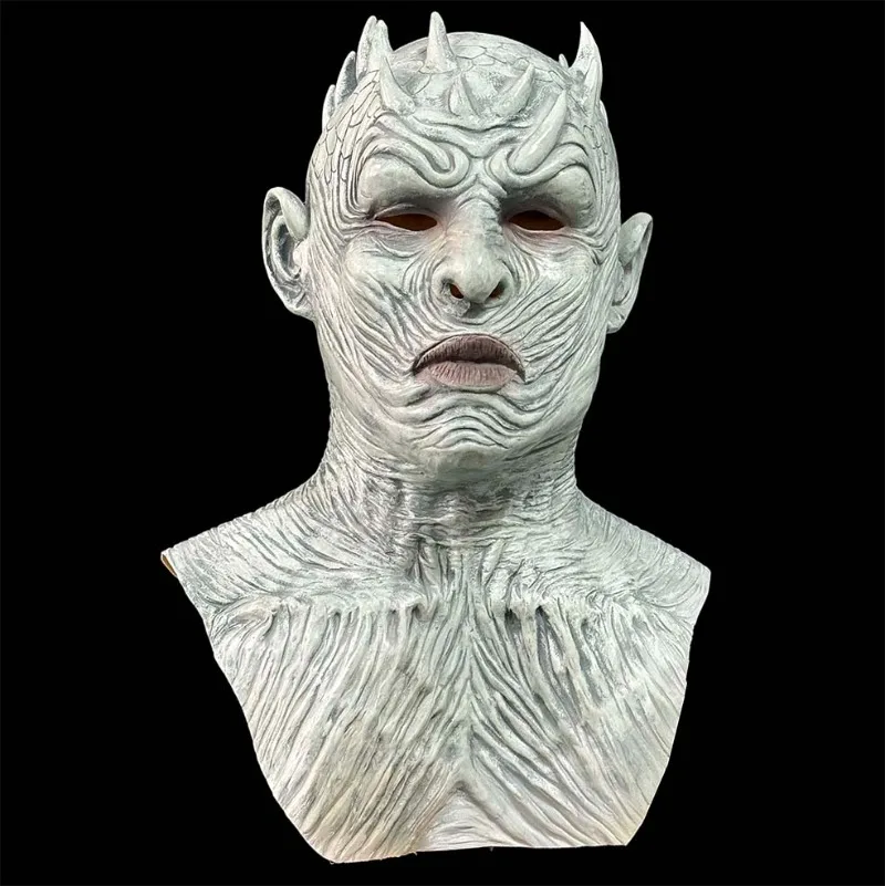 Night King Maske Horror Latex Night King Maske Halloween Festival Aufführung Horror Maske Night King Erwachsenen Cosplay Masken Kopfbedeckung