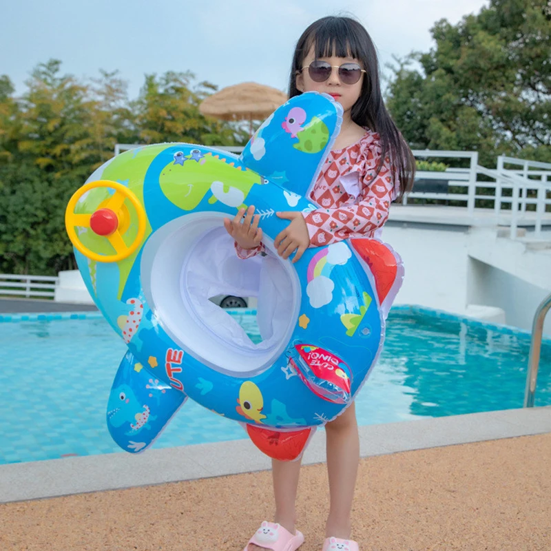 子供のための動物の形をしたインフレータブルスイミングリング,ビーチプール,赤ちゃんの水のおもちゃ,フローティングシート,かわいい,屋外