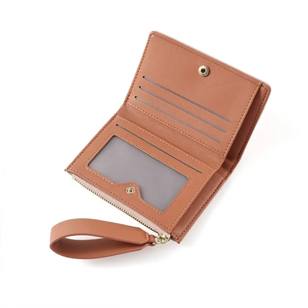 مزاجه بو الجلود محافظ قصيرة الكورية نمط المحمولة المرأة حقيبة صغيرة متعددة الوظائف محفظة نسائية للعملات المعدنية تغيير حقيبة المرأة