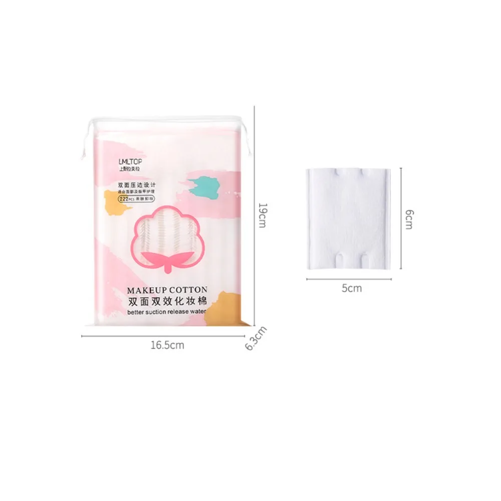 Portable Cosmetic Wipes Double-sided Makeup Makeup Cotton Disposable Makeup Removal Cotton Pads For Cleaning And Wet Application