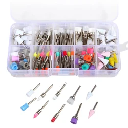 100pcs/Box Dental Prophy Brushes Disposable Thread Polishing Tapered Prophy Cup Prophylaxis Brushes Nylon Bristle Brush