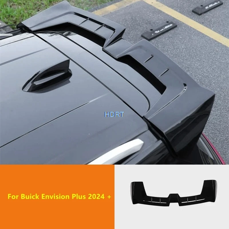 Car Styling Rear Trunk Lid Roof Spoiler Plate Tail Wing Cover For Buick Envision Plus 2024 + Protector Decoration Accessories