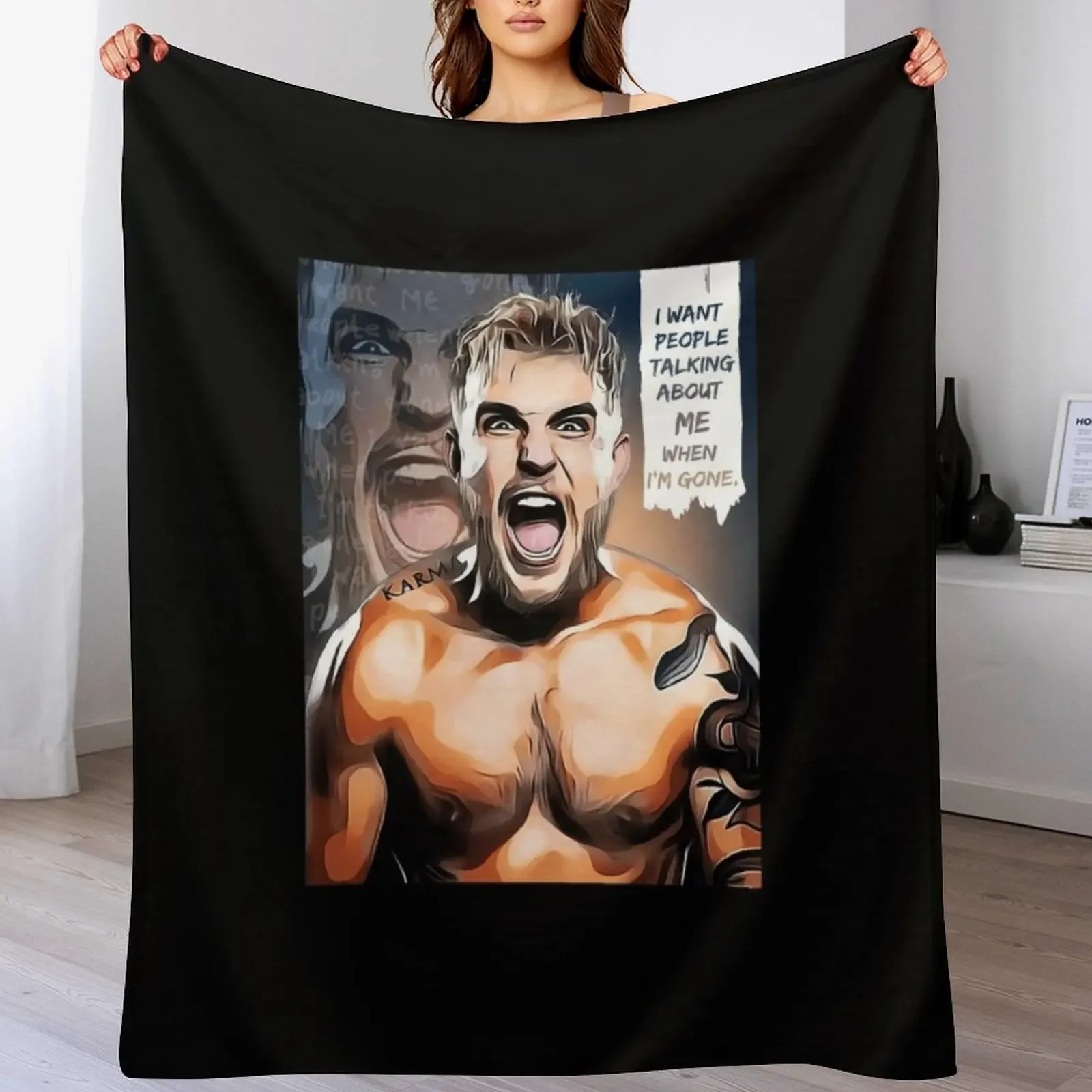 

Jake Paul Vs Naysayers Throw Blanket Cozy Throw Blanket Birthday Gift for Him Her
