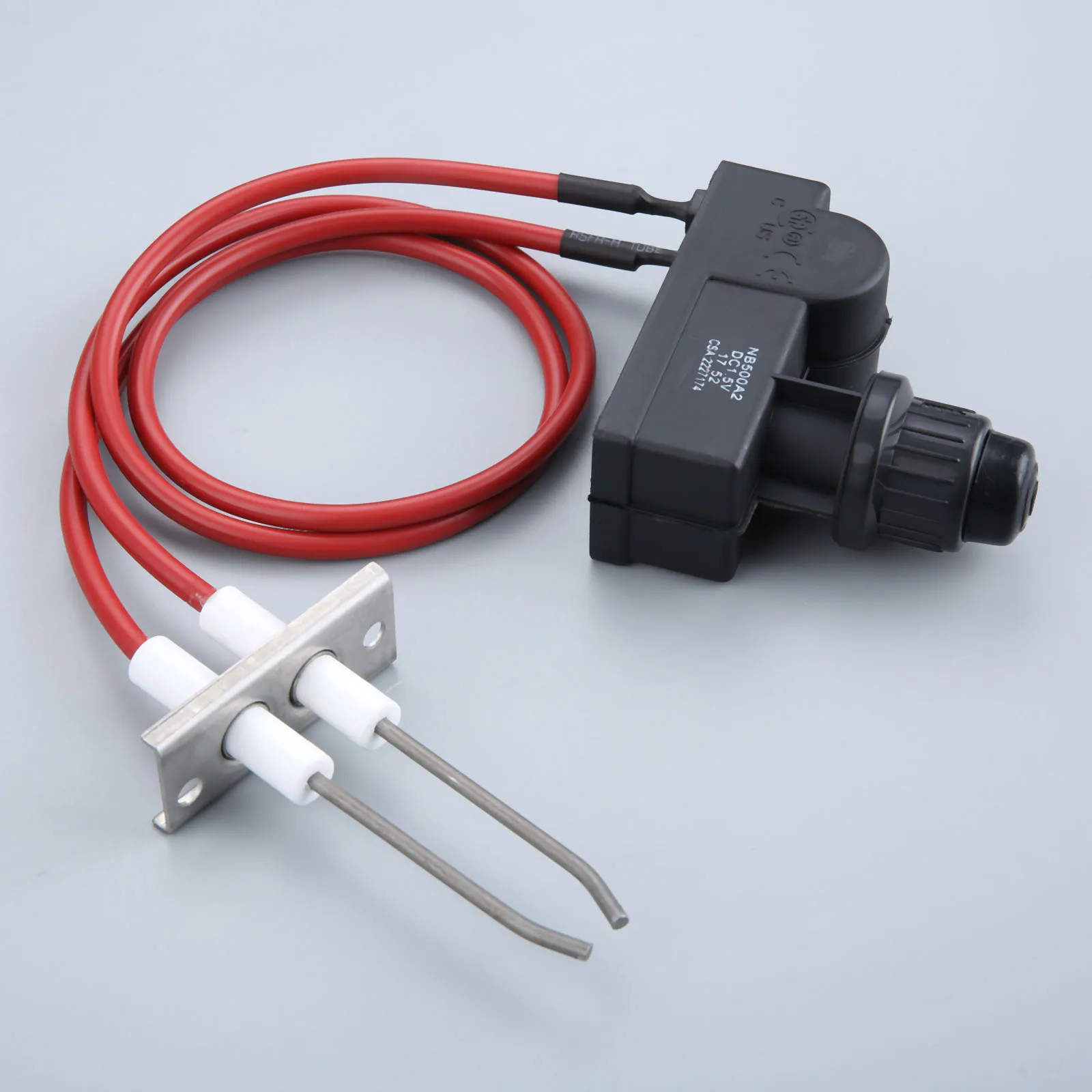 1 Set 450mm Two Outlets Electronic Ignition Kit With High Spark Plug For Grill Heater Water Heater Burner Gas Appliance Parts