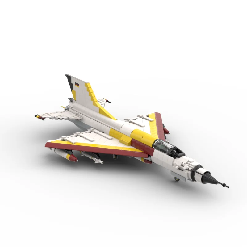 WW II Militärwaffen MiG 21, White Shark Rogers Super Fighter MOC Bausteine Lernspielzeug Ziegel für Kinder Geschenke