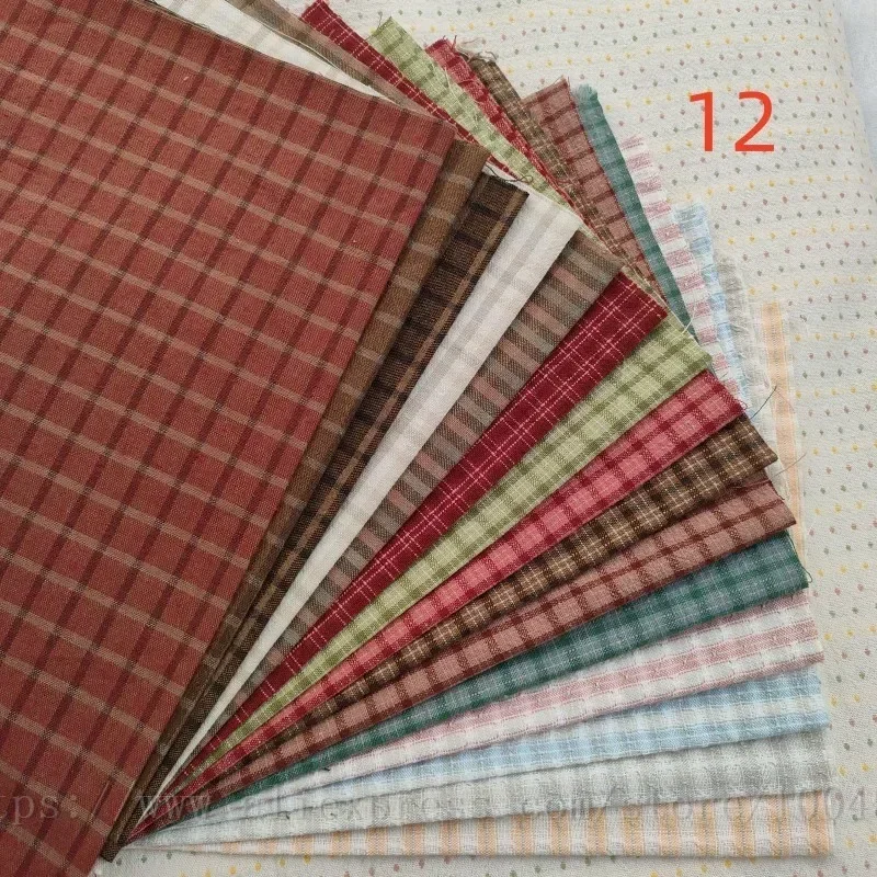 Tessuto per cucire tinto in filo giapponese Craft Patchwork Quilting materiale accessori Applique pacchetto di stoffa per bambole cucito a mano