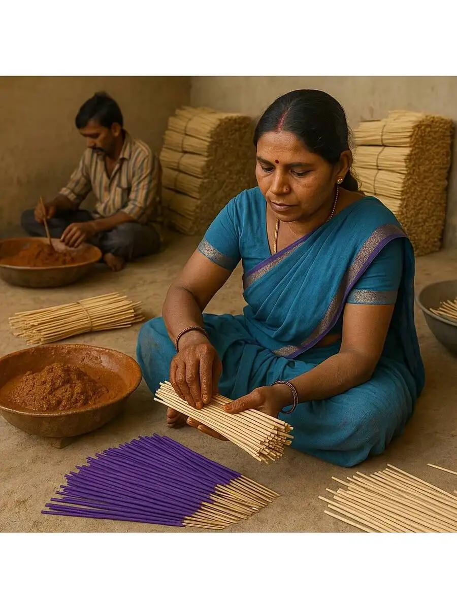 50/80 قطعة من أعواد البخور الخزامى مع عطر يدوم طويلاً، مناسبة للعائلات واستوديوهات اليوغا وهدايا العيد