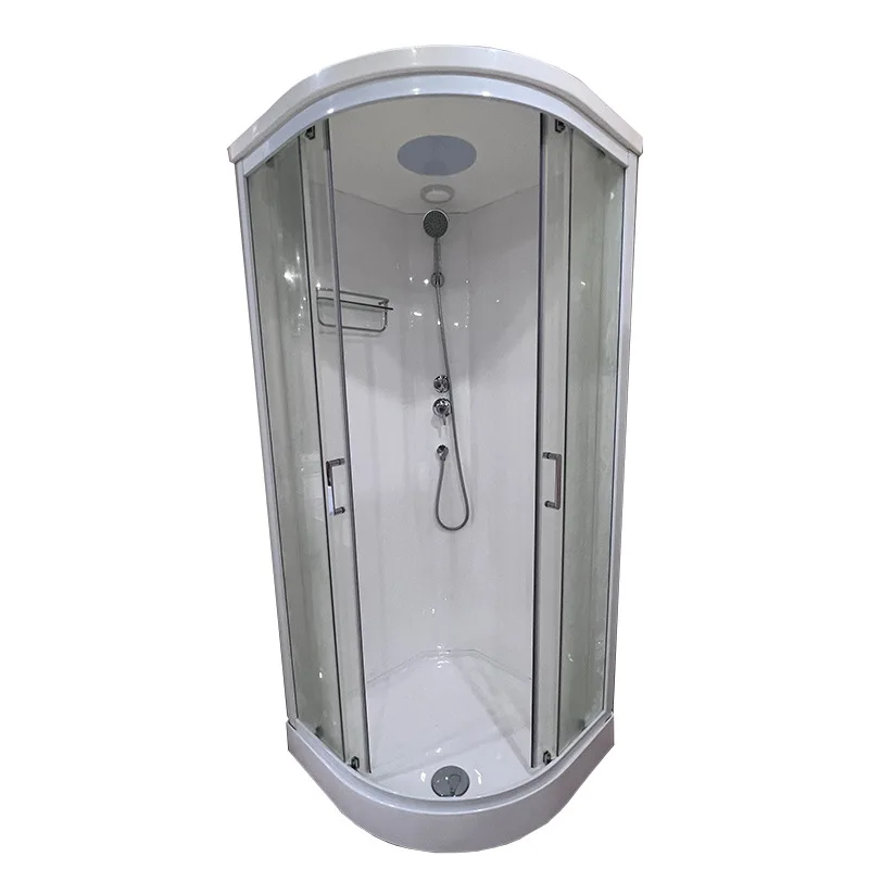 High-end diamond integrated room thickened 6MM tempered glass acrylic back plate bath room
