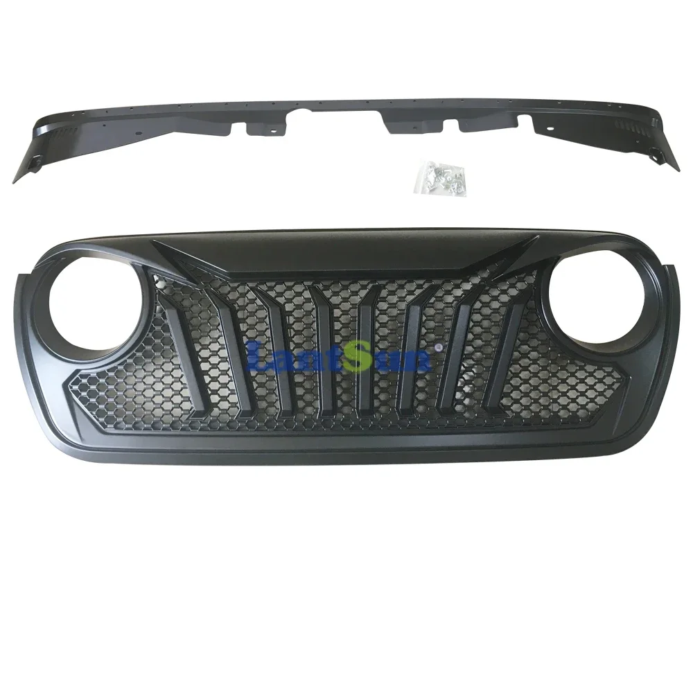 

Hot sale Front Grille with mesh for Jeep wrangler JL 07+auto accessories for Jeep vehicles ABS