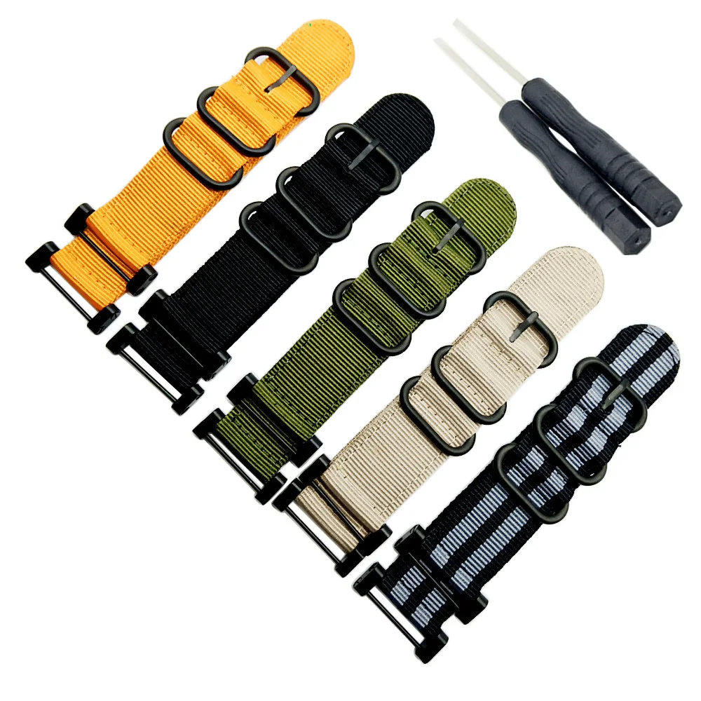 

hot sale for Suunto Core Nylon Strap Band Kit w Lugs Adapters 24mm Watchbands nylon smart bracelet for men