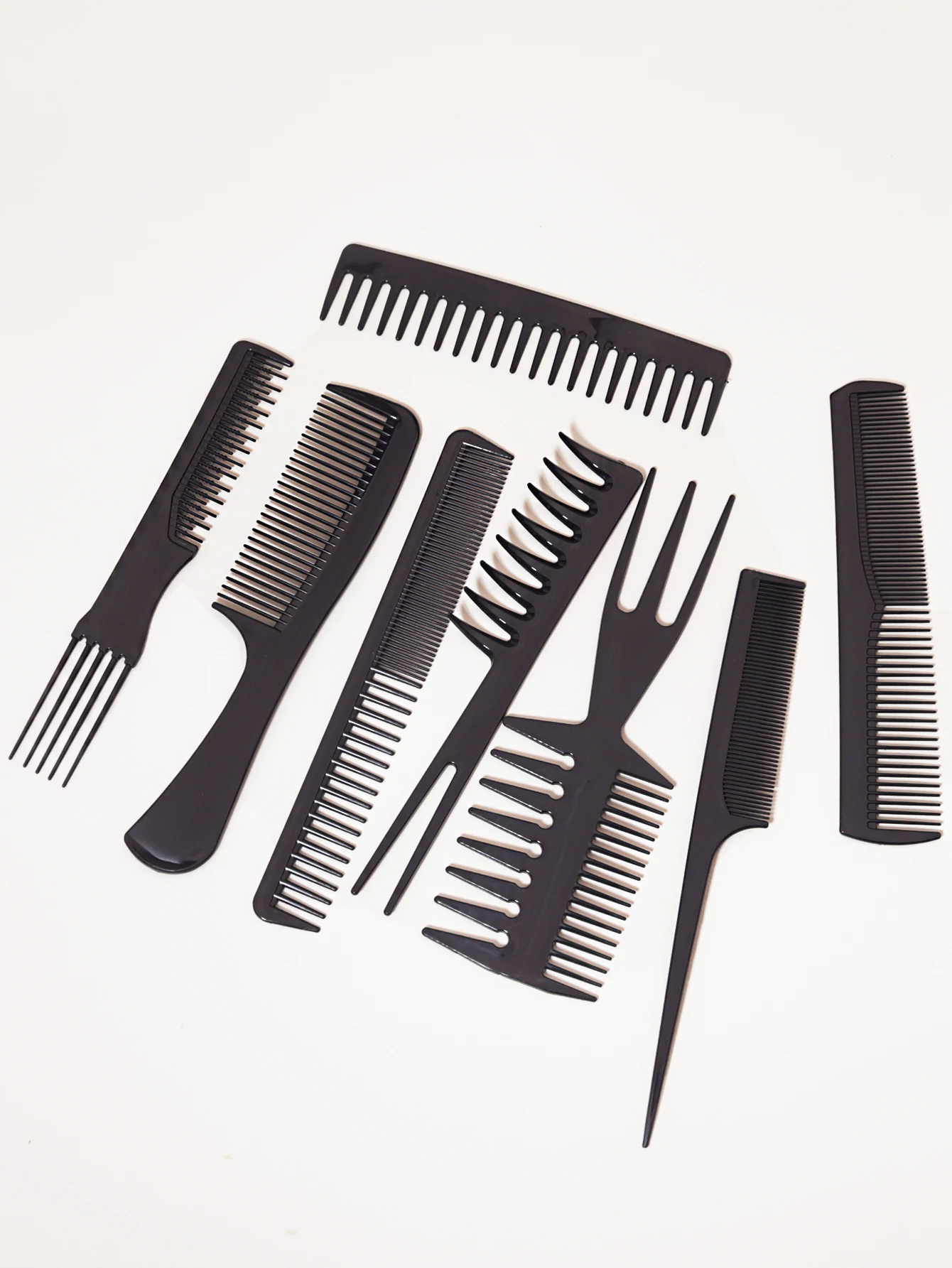 8 Piece Styling Hair Comb anti Static Ponytail Comb Makeup Comb Hair Clipper Accessories Hair Comb Special for Real Hair Wigs