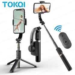 Handheld Gimbal Stabilizer for Smartphone 1-Axis with Selfie Stick Tripod Stand Wireless Bluetooth Remote for iPhone Android