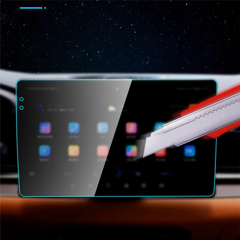 

2-х предметная автомобильная защитная пленка с прямым отверстием, полностью прозрачная, 10,1-дюймовое закаленное стекло, подходящий автомобильный сенсорный ЖК-экран для Junsun V1-
