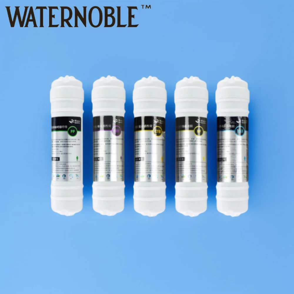 

Waternoble 10 Inch 5 Stage Universal Water Filter Replacement PP Cotton UDF CTO UF Cartridge for Chlorine Removal & Purification