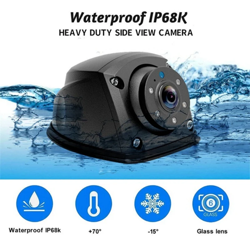 AHD 960P มุมมองด้านข้าง4Pin กล้องมองเวลาถอยหลังเชื่อมต่อการบินสำหรับรถบรรทุก Camper BUS AHD 960P ส่วนประกอบชิ้นส่วนอุปกรณ์เสริมรถยนต์