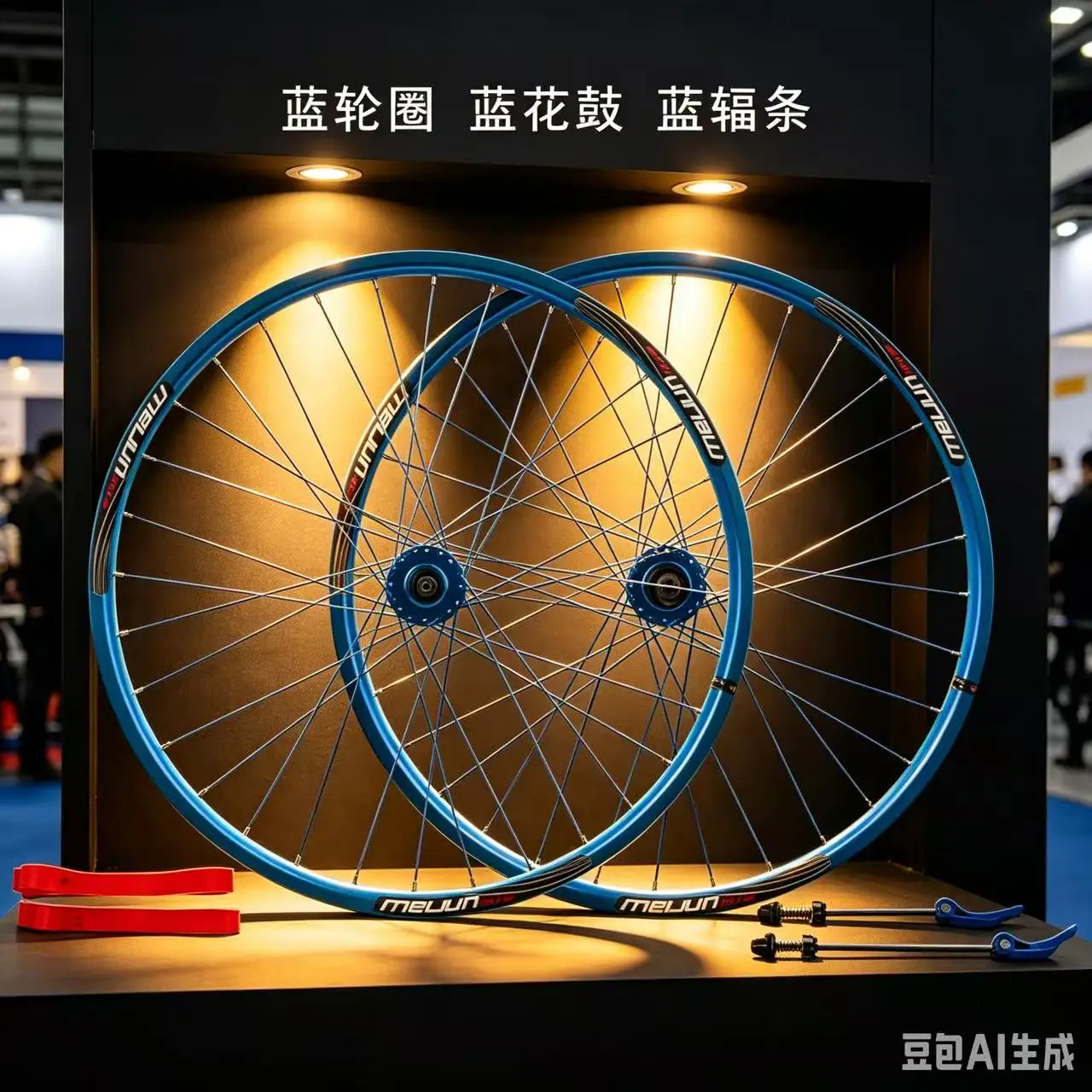 26 inch Mountain Bike Wheelset, 32 Hole Double Wall Rim, QR Disc Brake Cassette Hub, Replacement Set
