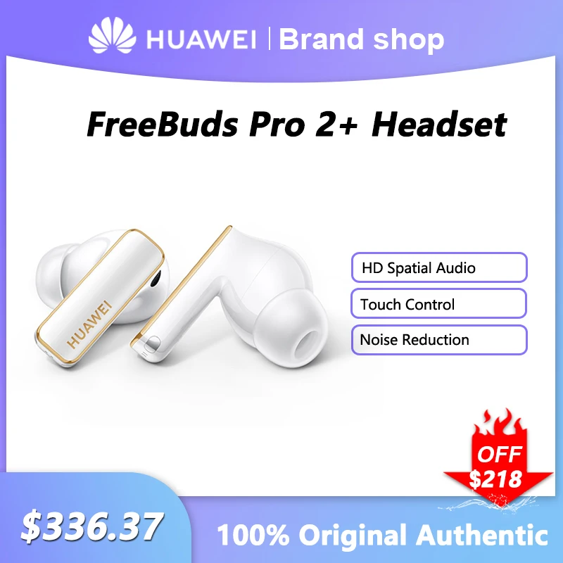 

Оригинальные беспроводные наушники Huawei FreeBuds Pro 2 +, Спортивная Bluetooth-гарнитура с шумоподавлением, наушники с сенсорным управлением