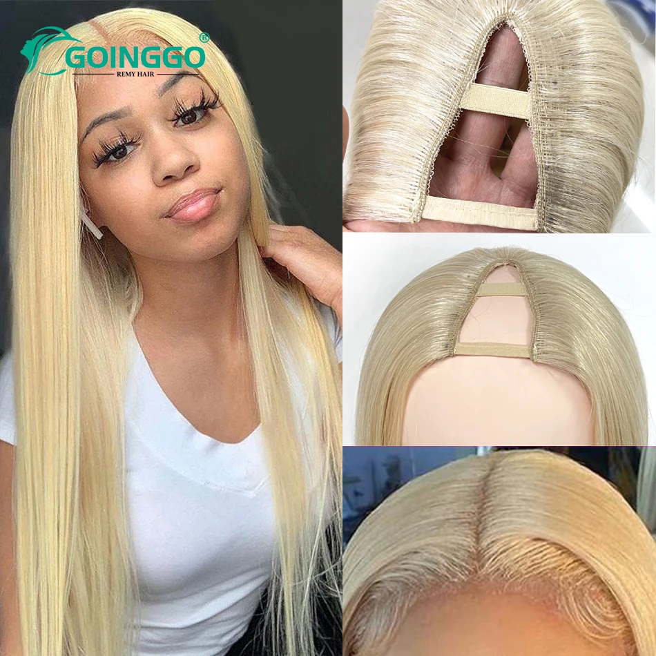 V Part Human Hair Wig Straight 180 Density Natural Brazilian  display picture 3