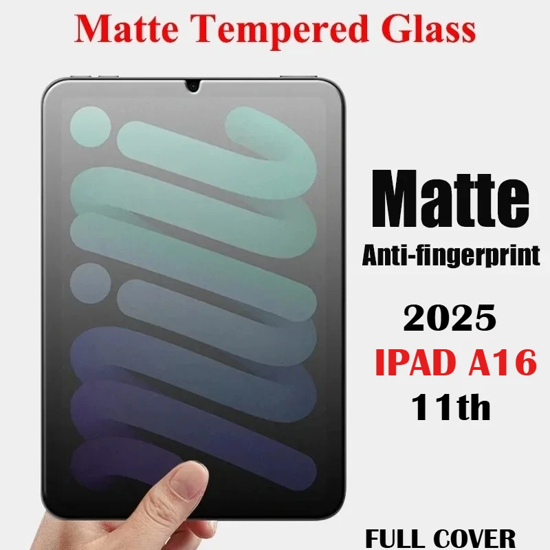 Matte 9H Frosted Tempered Glass Protector for NEW Apple IPad A16 12th 10th Pro M4 Air 11 13 2026 Mini 7 6 Full Cover Screen Film