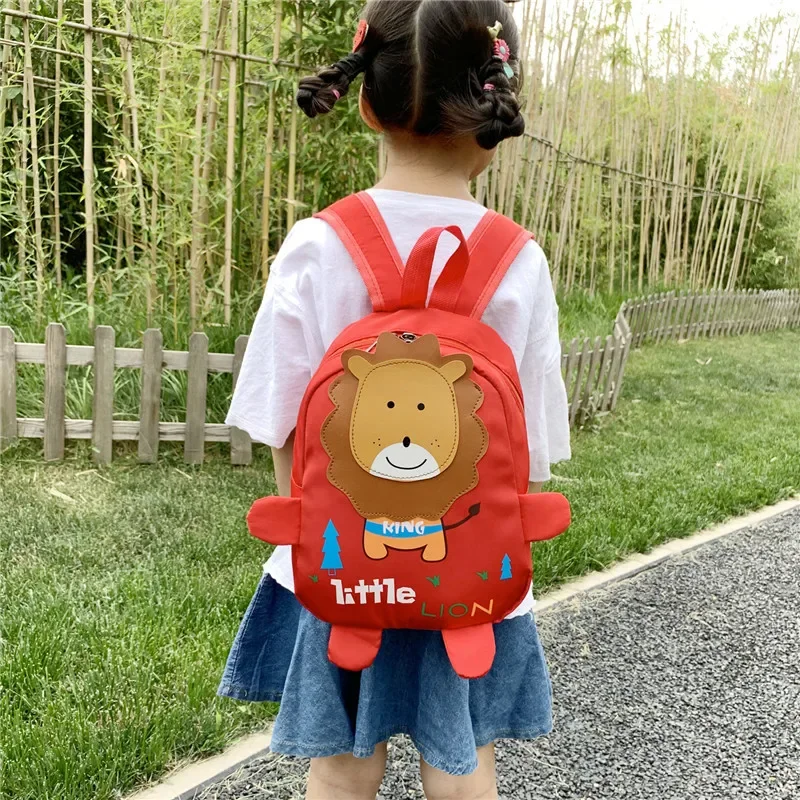 Cartoon Kids Backpacks Mini Kindergarten Schoolbag Cute Lion Backpack Children School Bags Girls Boys Student Bookbag Backpack