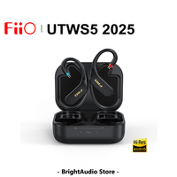 FiiO UTWS5 2025 True Wireless Bluetooth Earbuds Hook Headphone Amp for Detachable Earphone Hi-Res Audio LDAC MMCX/0.78mm