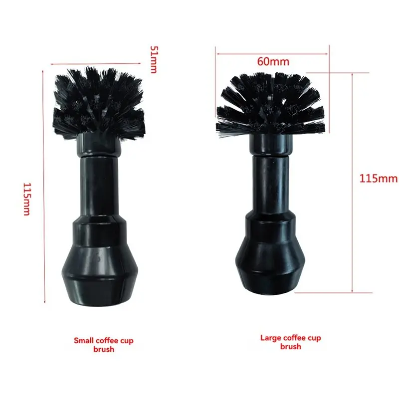Coffee Portafilter Cleaning Brush 2PCS Coffee Espresso Machine Efficiently Removes Coffee Grounds
