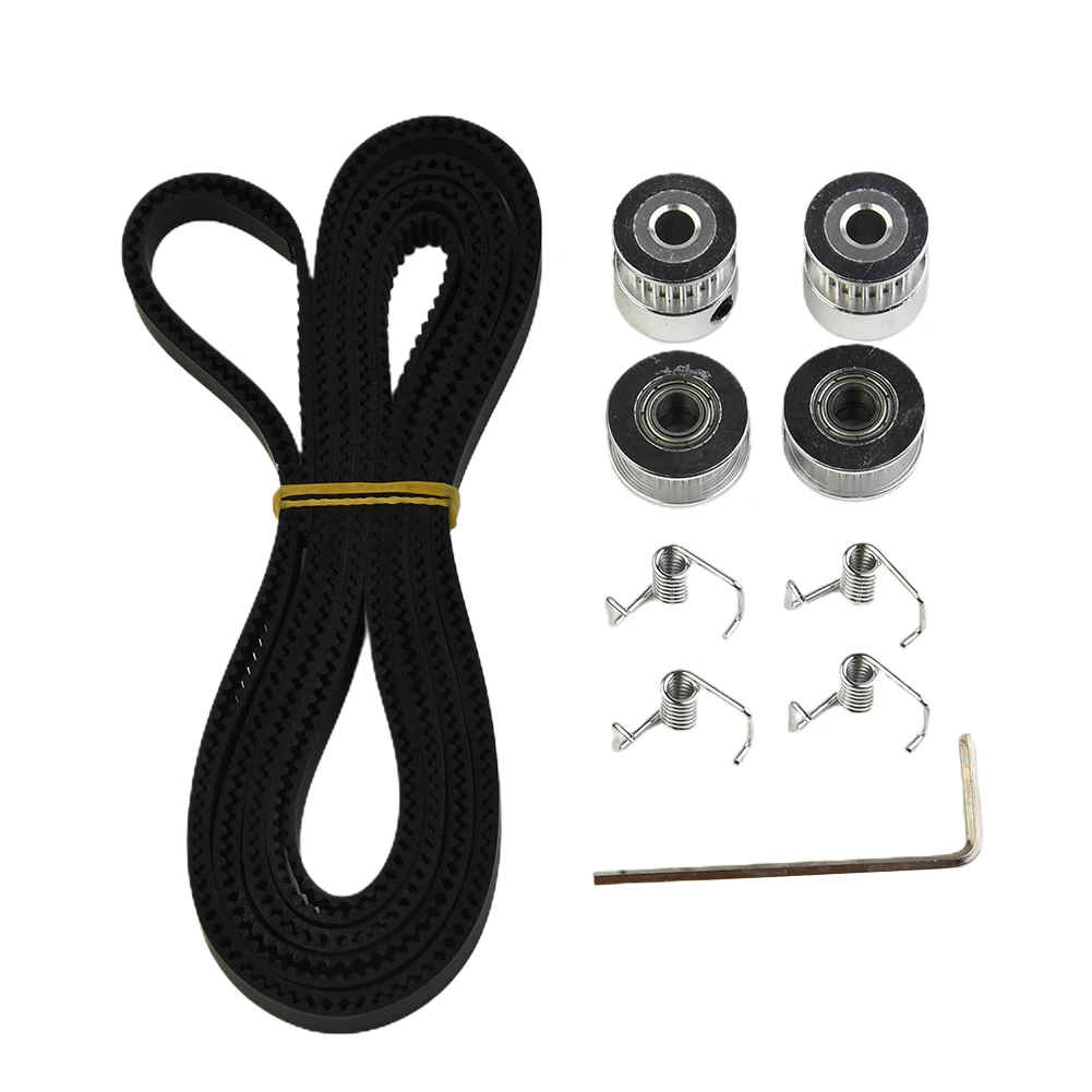 2 Meter Timing Belt Pulley 20 Teeth Bore 5mm &6mm Wide Replacement Kit Accessories Screws Idlers Tool Parts Tension F8M6