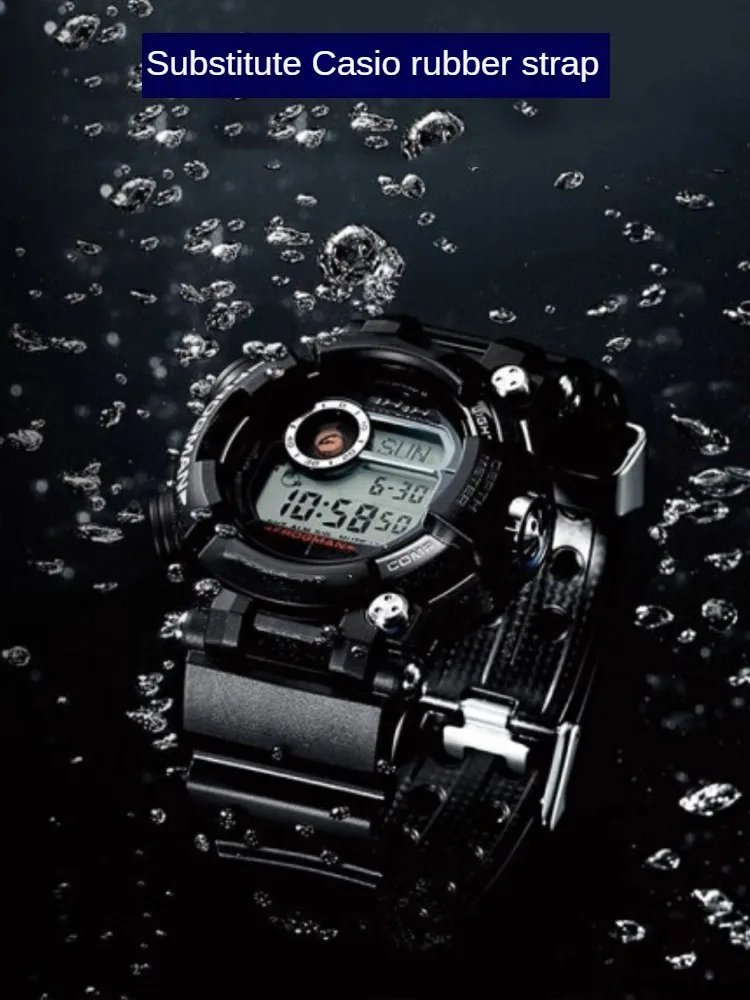 Rubber Watch with Male Adaptation C-asio 5 Frogman GWF-1000 Rain Frog Series Waterproof Silicone Chain Accessories