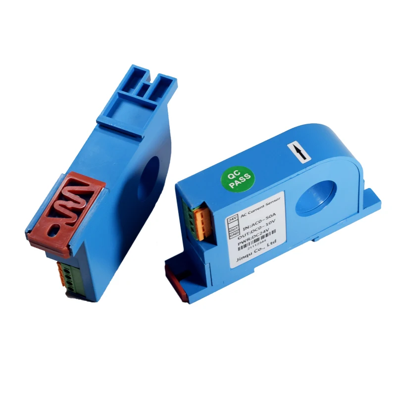 Hole 31mm AC Hall Current Sensor 0-1000A Input 0-5/10V RS485 Output Current Transmitter Perforated Hall Current Transmitter