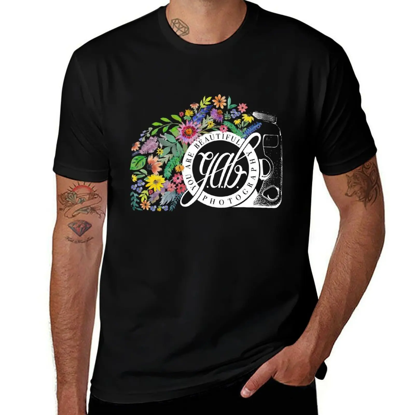 You Are Beautiful Photography T-Shirt Sports Casual Short Sleeve Cotton Tee T-Shirt