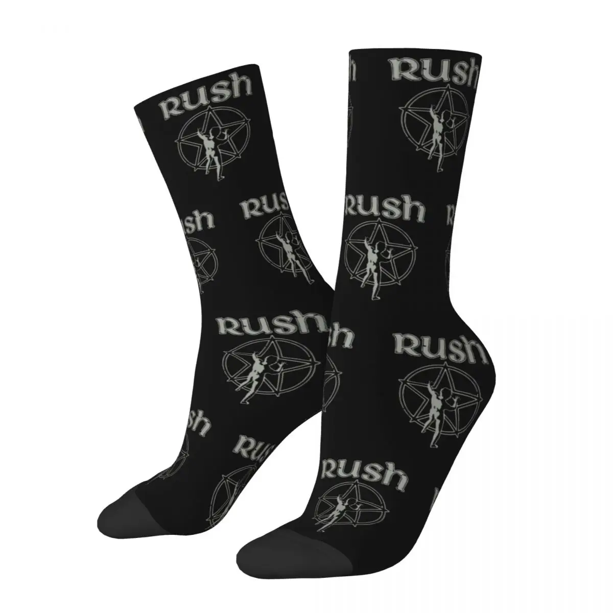 Rush Rock Band Stockings Graphic Funny Socks Autumn Non-Slip Socks Men's Cycling High Quality Socks