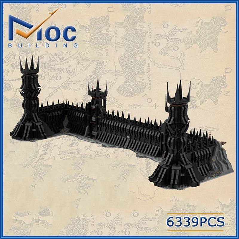 MOC Building Blocks Famous Movie Series Model Black Gate Ultimate Collector Toys DIY Assembly Bricks Creative Dispaly Gifts