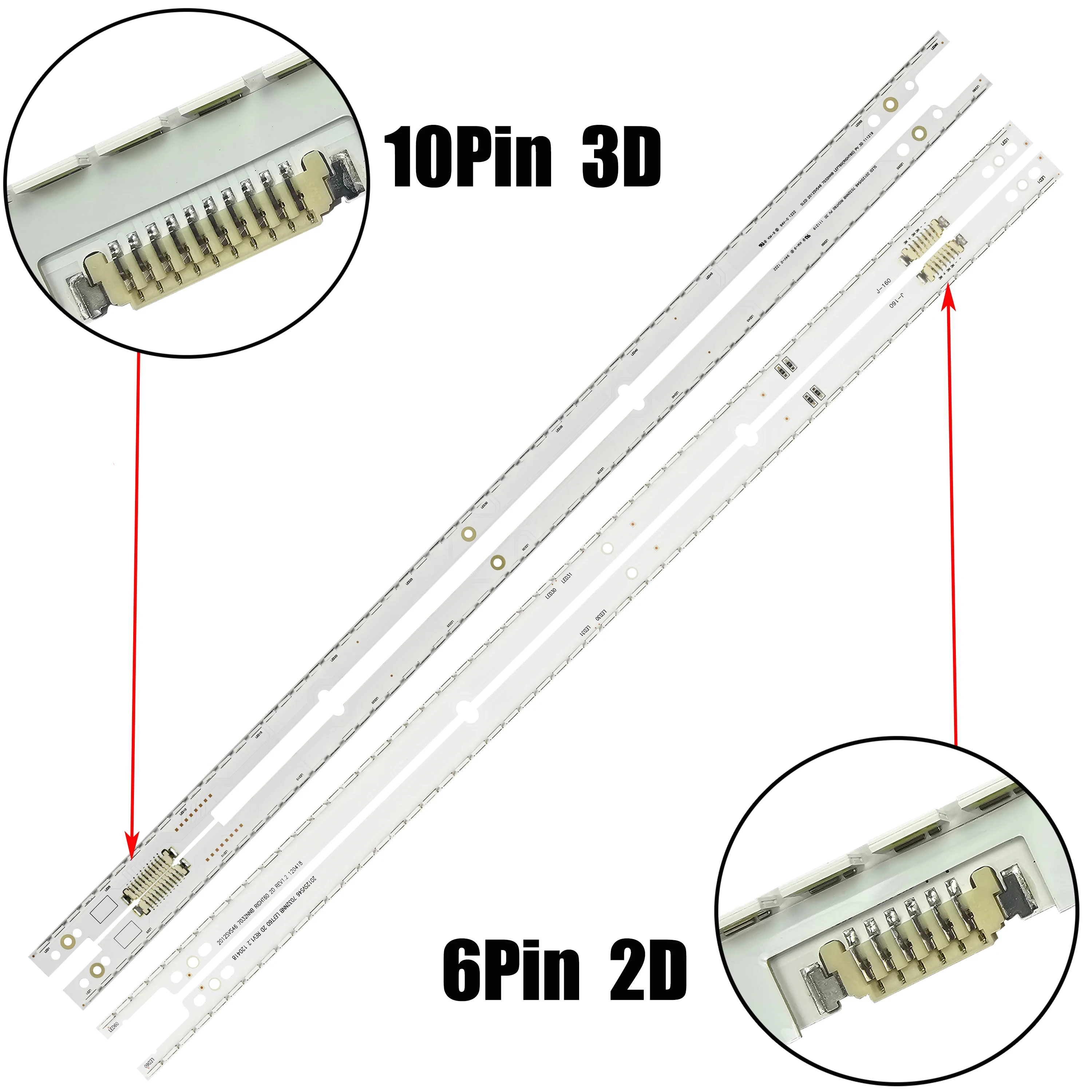 LED-Hintergrundbeleuchtungsstreifen für UE46ES6727 UA46ES6900 UN46ES6580 UN46ES6500 UE46ES6305 UE46ES6710 V2GE-460SMA-R3 V2GE-460SMB-R3