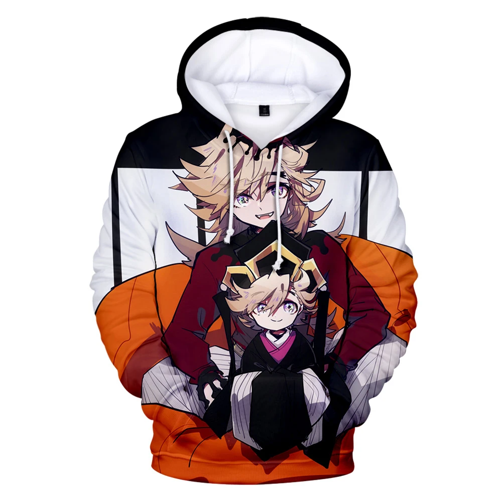 Bluza z kapturem dla dzieci od 3 do 14 lat 3D New Demon Slayer Kimetsu no Yaiba chłopiec / dziewczynki Bluza Trend w modzie Fajne bluzy z kapturem swetry