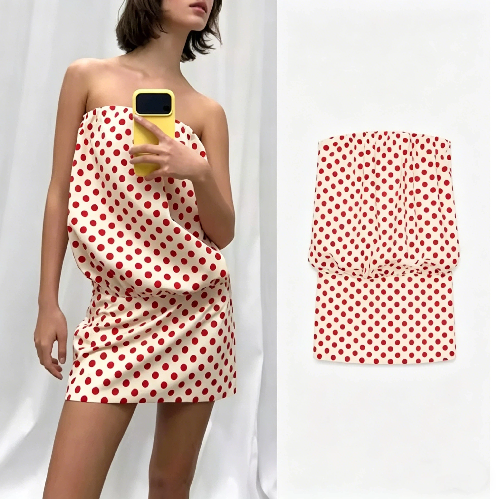 

Женское платье-халат в горошек, летнее, новинка, без рукавов, классический стиль, повседневное, для женщин