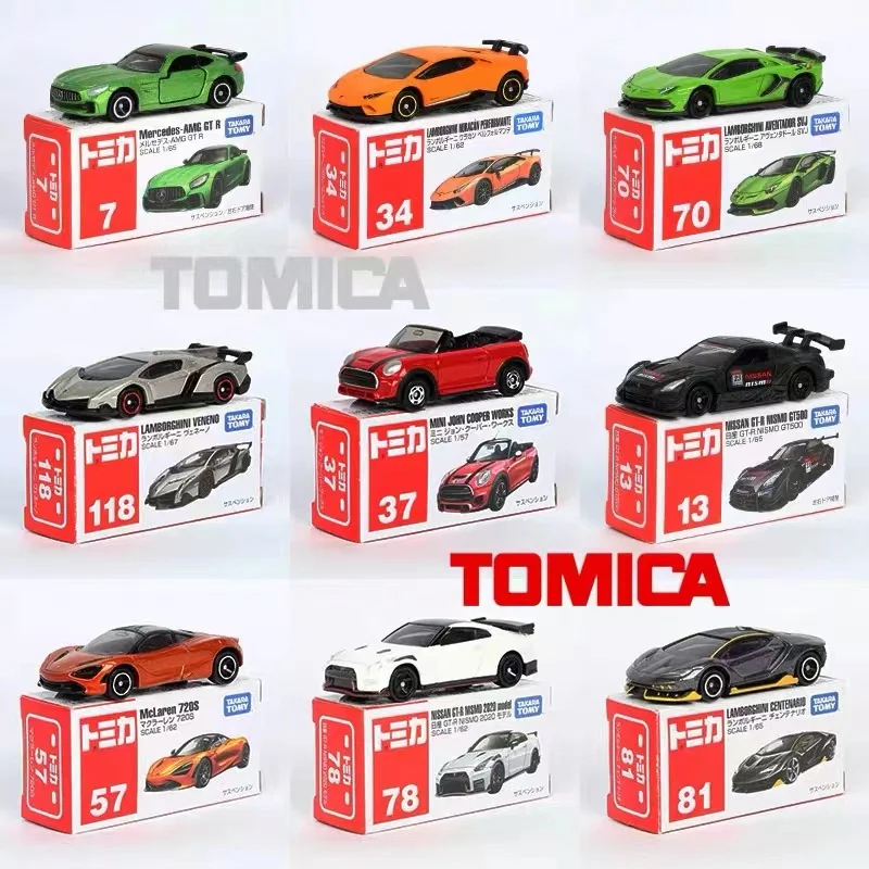 Tomica Toy Cars Mini Diecast Alloy Model Car Metal Sports Vehicles Various Styles Gifts for Children Hobby Collection