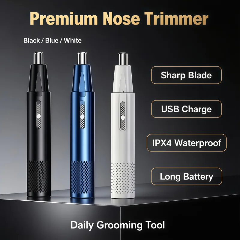 2026 Hot  Electric Nose Hair Trimmer Mens Nose And Ear Remover Automatic Washable Hair Clipper USB Rechargeable Shaving