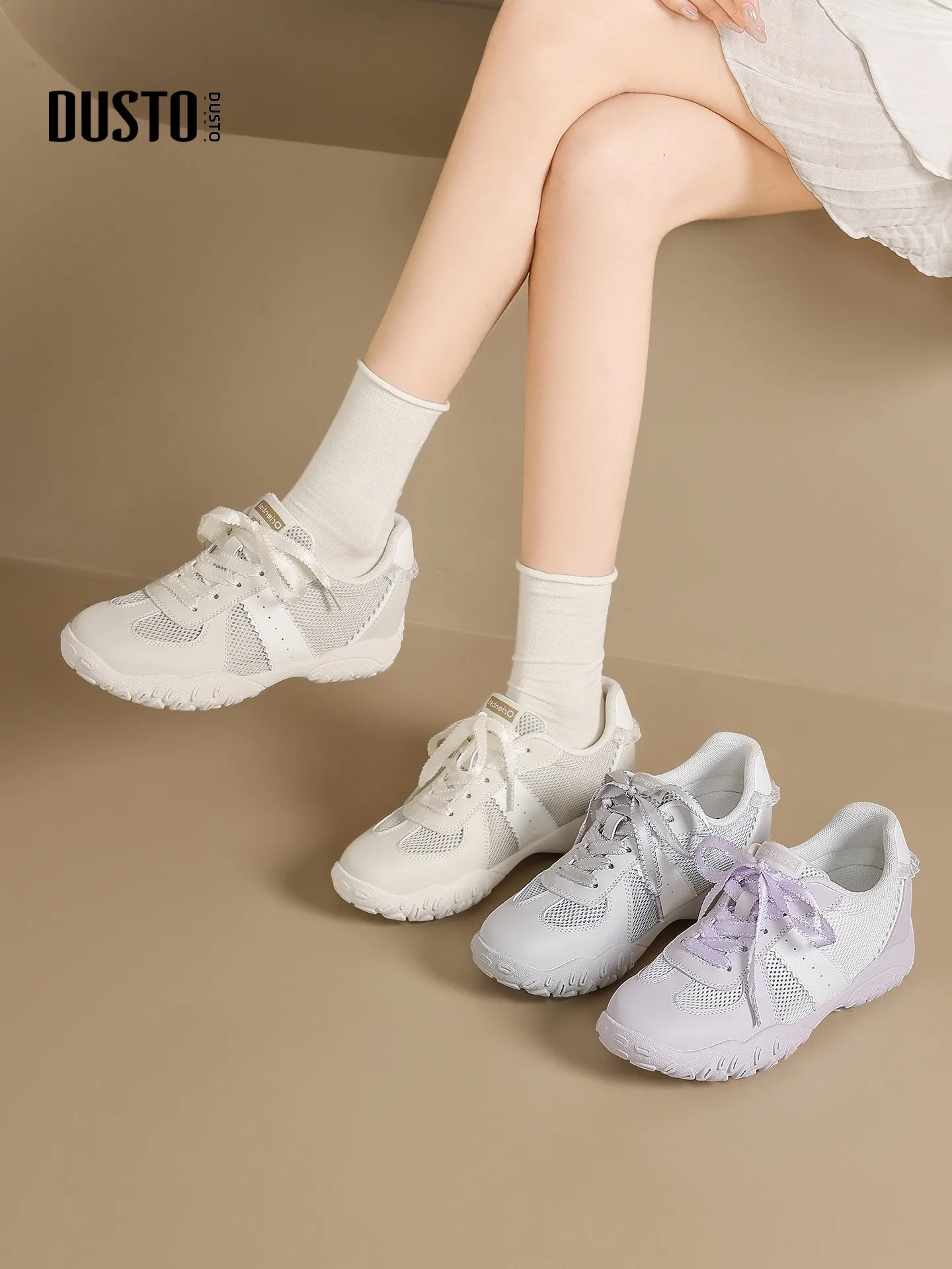 dusto-chaussures-decontractees-sportives-en-maille-respirante-pour-femme-nouvelle-collection-ete-2026-rehaussantes-passe-partout-basses-a-lacets-croises-impermeables-a-plateforme