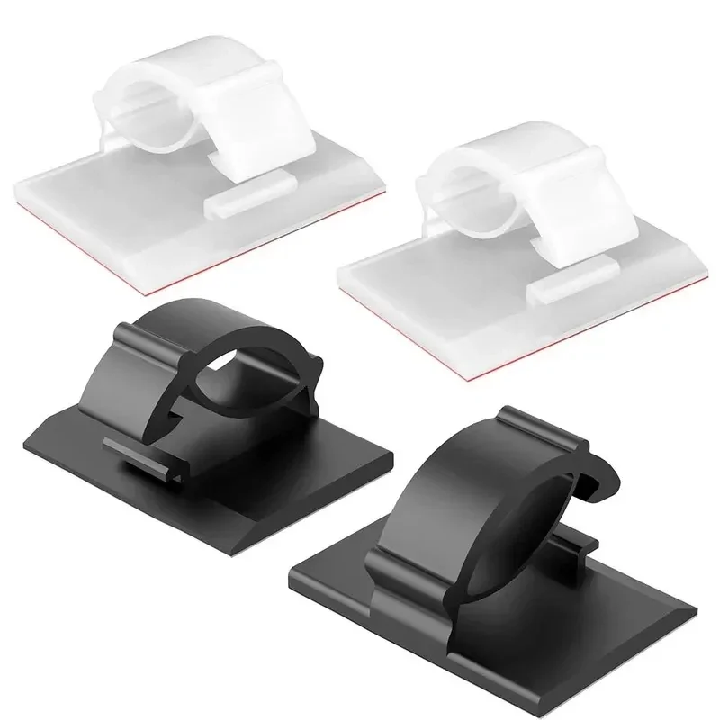 10-40Pcs Organizer Clips Cord Holder Desktop Workstation Wire Manager USB Charging Data Line Bobbin Winder Cable Management