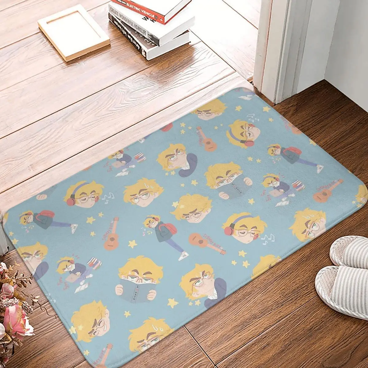 Chibi Mini Bathroom Mat Oliver Collage Doormat Living Room Carpet Balcony Rug Home Decor