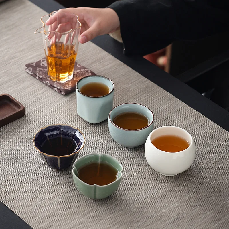 

Креативный подарок, пять знаменитых печей, чайный сервиз, керамическая чашка кунг-фу, мастер-чашка, элитная чайная чаша