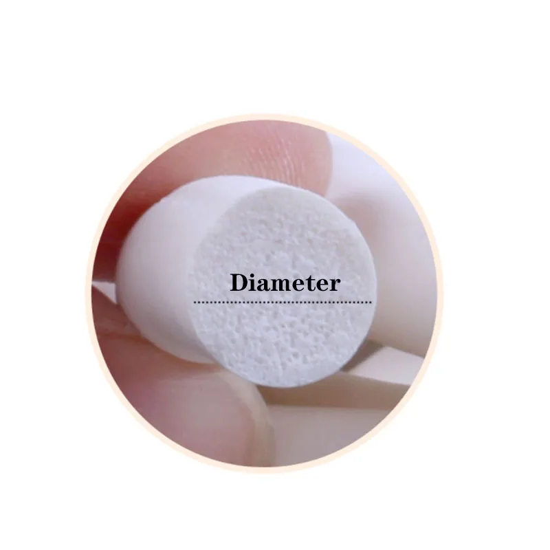 White Silicone Foamed Round Strip Diameter 1~25mm High Temperature Resistant Silicone Rubber Sponge Strip